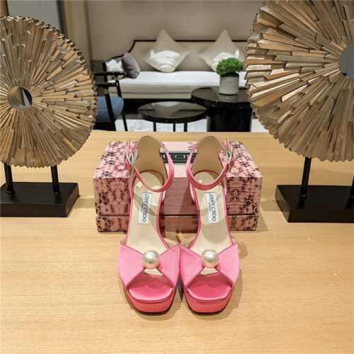 High Quality Luxury Jimmy Choo Hot Diamond Pearl Crystal Ball Sandals – Style 45015 product detail