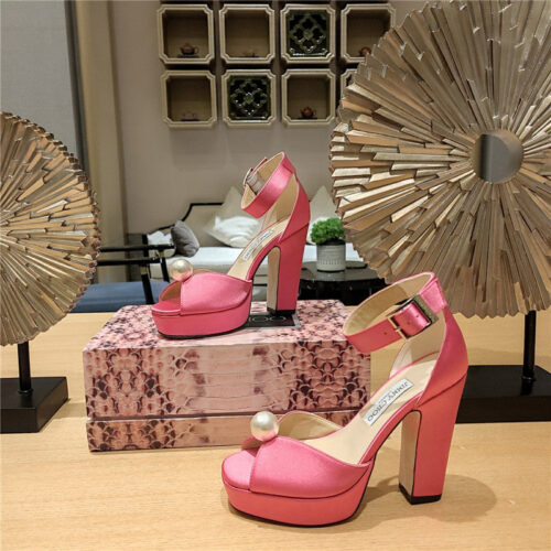 High Quality Luxury Jimmy Choo Hot Diamond Pearl Crystal Ball Sandals – Style 45015 alternate view