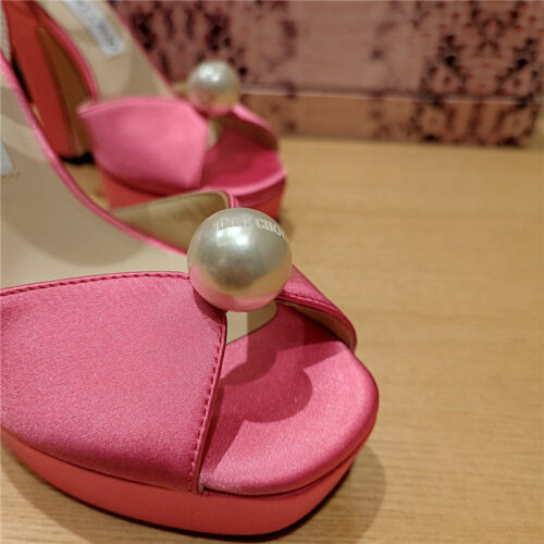 High Quality Luxury Jimmy Choo Hot Diamond Pearl Crystal Ball Sandals – Style 45015 product detail