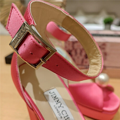 High Quality Luxury Jimmy Choo Hot Diamond Pearl Crystal Ball Sandals – Style 45015 product detail