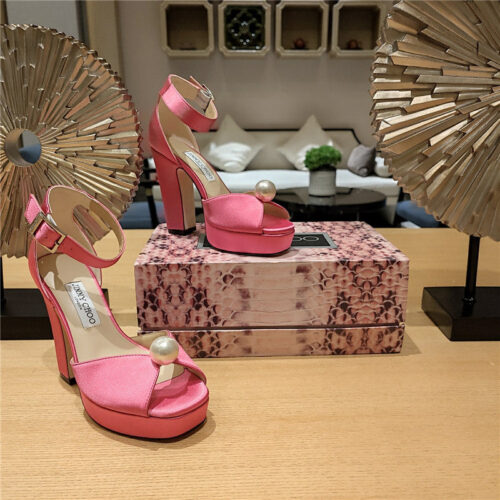 High Quality Luxury Jimmy Choo High Heel Diamond Chain Sandals – Style 72055 product detail
