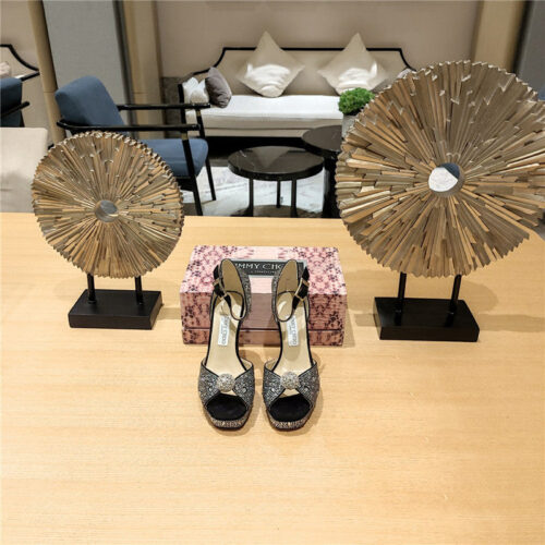 High Quality Luxury Jimmy Choo Hot Diamond Pearl Crystal Ball Sandals – Style 20727 product detail