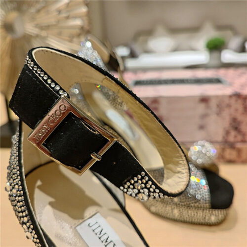 High Quality Luxury Jimmy Choo Hot Diamond Pearl Crystal Ball Sandals – Style 20727 product detail