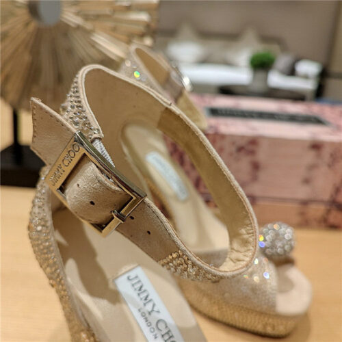 High Quality Luxury Jimmy Choo High Heel Diamond Chain Sandals – Style 69815 product detail
