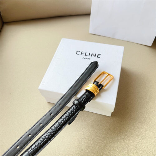 High Quality Luxury Celine Triomphe Medium Logo Print Belt In Calfskin – Style 70022 product detail