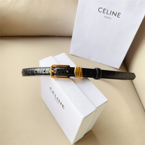 High Quality Luxury Celine Triomphe Medium Logo Print Belt In Calfskin – Style 70022 product detail