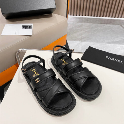 High Quality Luxury Chanel Early Spring Vacation Series New Sandals And Slippers – Style 58118 product detail