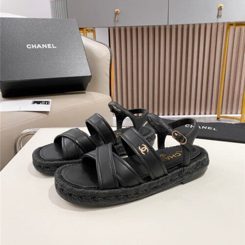 High Quality Luxury Chanel Early Spring Vacation Series New Sandals And Slippers – Style 58118 alternate view