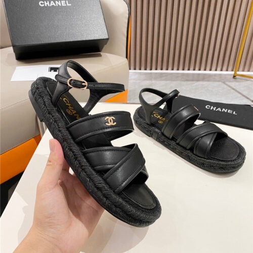 High Quality Luxury Chanel Early Spring Vacation Series New Sandals And Slippers – Style 58118 product detail