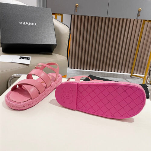 High Quality Luxury Chanel Early Spring Vacation Series New Sandals And Slippers – Style 28742 alternate view