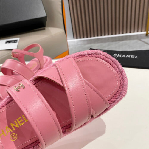 High Quality Luxury Chanel Early Spring Vacation Series New Sandals And Slippers – Style 28742 product detail