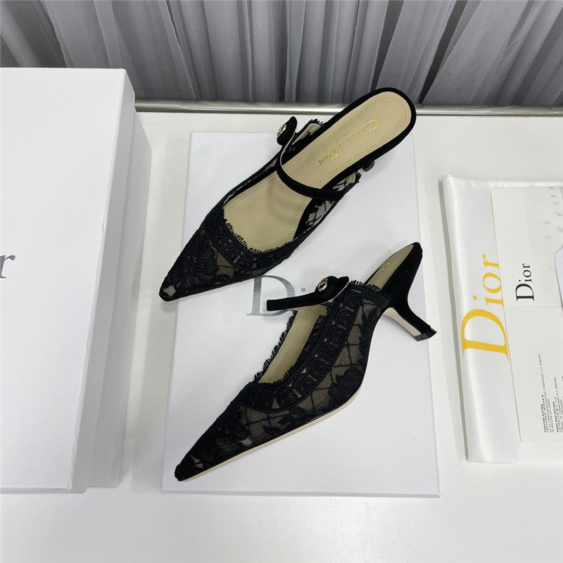 High Quality Luxury Dior High Heel Bowknot Color Matching Womens Shoes – Style 98790 product detail