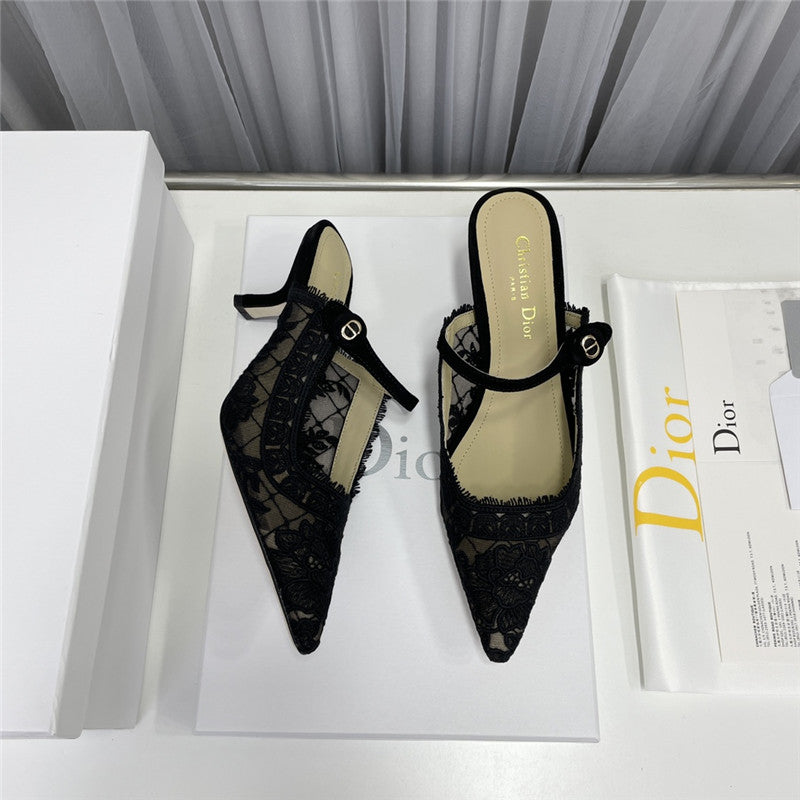 High Quality Luxury Dior High Heel Bowknot Color Matching Womens Shoes – Style 98790 product detail