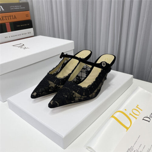 High Quality Luxury Dior High Heel Bowknot Color Matching Womens Shoes – Style 98790
