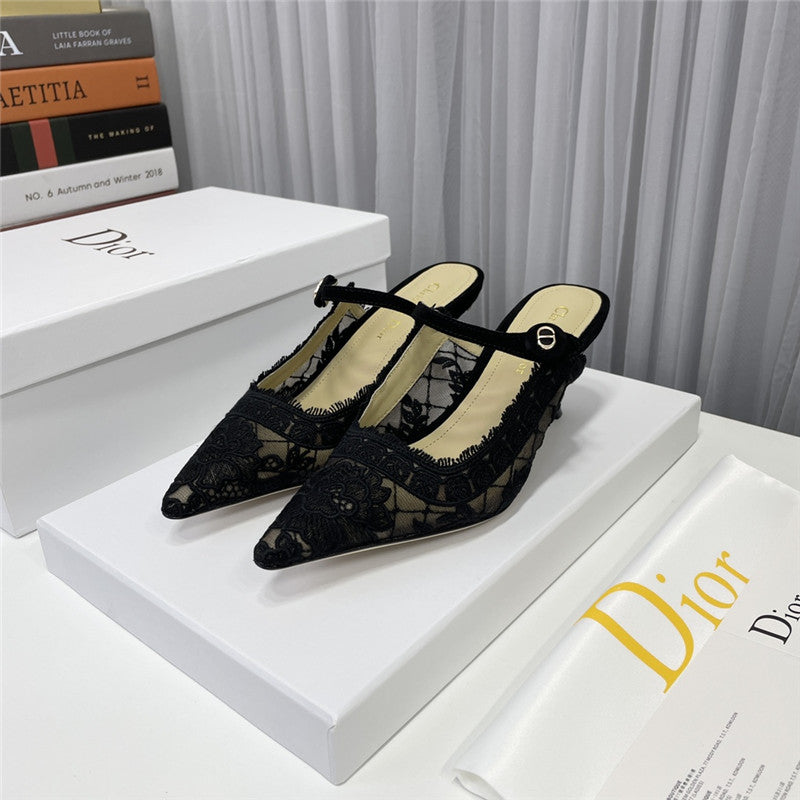 High Quality Luxury Dior High Heel Bowknot Color Matching Womens Shoes – Style 98790