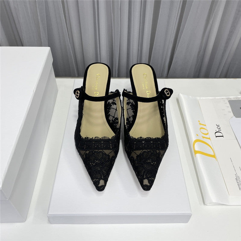 High Quality Luxury Dior High Heel Bowknot Color Matching Womens Shoes – Style 98790 product detail