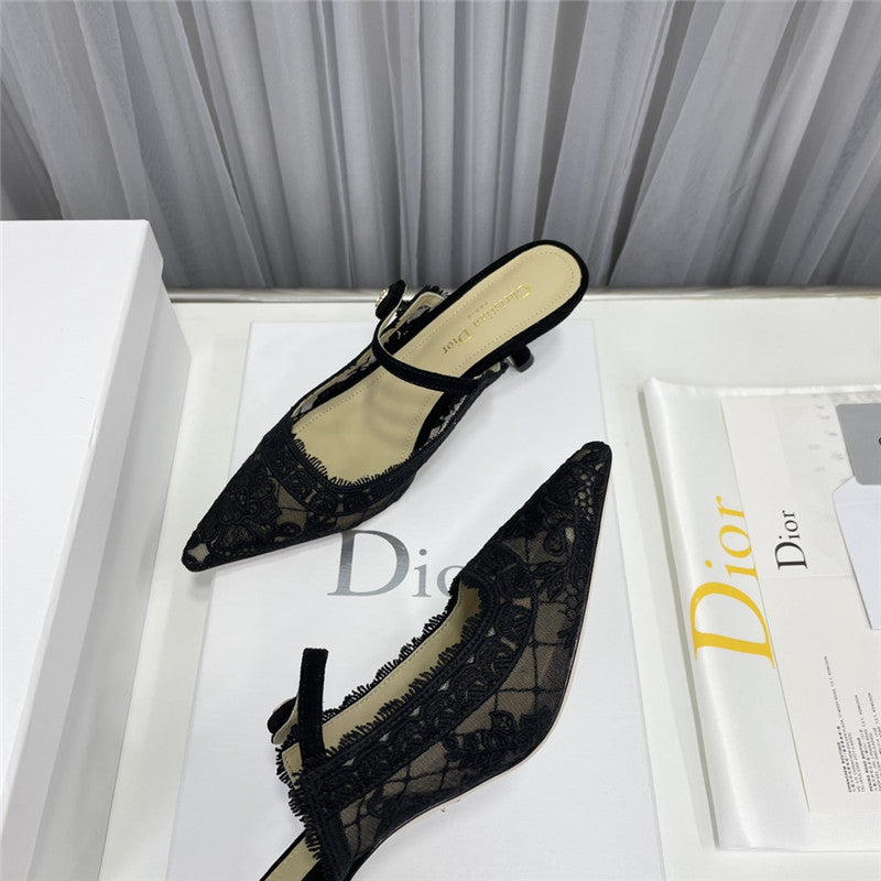 High Quality Luxury Dior High Heel Bowknot Color Matching Womens Shoes – Style 98790 product detail