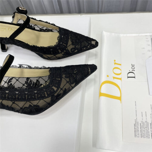 High Quality Luxury Dior High Heel Bowknot Color Matching Womens Shoes – Style 98790 product detail
