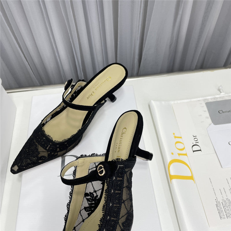 High Quality Luxury Dior High Heel Bowknot Color Matching Womens Shoes – Style 98790 product detail