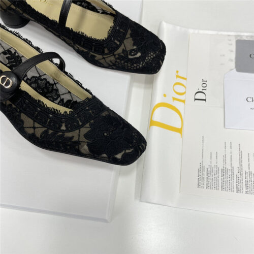 High Quality Luxury Dior High Heel Bowknot Color Matching Womens Shoes – Style 05574 product detail