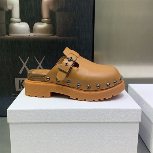 High Quality Luxury Dior Womens Rivet Punk Style Shoes product detail