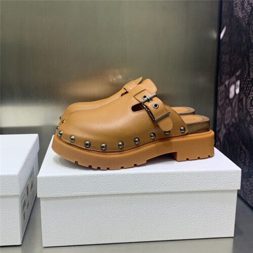 High Quality Luxury Dior Womens Rivet Punk Style Shoes product detail