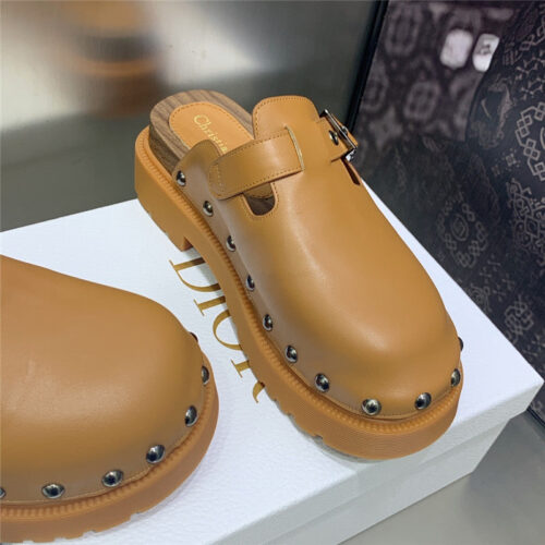 High Quality Luxury Dior Womens Rivet Punk Style Shoes product detail
