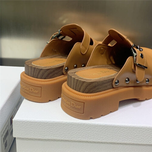 High Quality Luxury Dior Womens Rivet Punk Style Shoes product detail