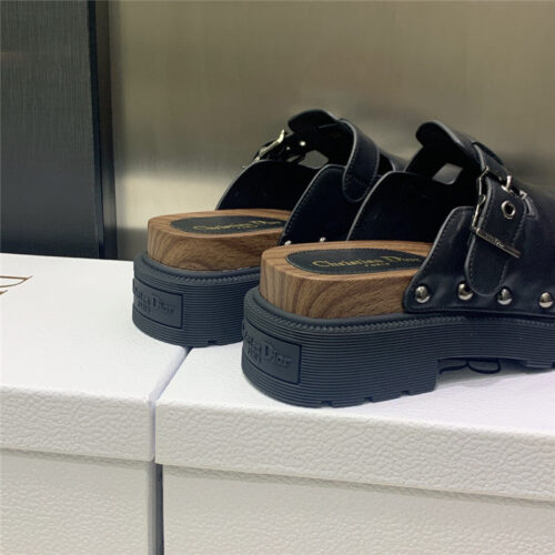 High Quality Luxury Dior Womens Rivet Punk Style Shoes – Style 16006 product detail