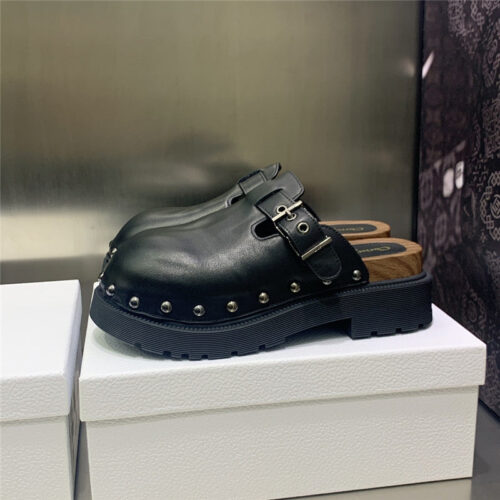 High Quality Luxury Dior Womens Rivet Punk Style Shoes – Style 16006 product detail
