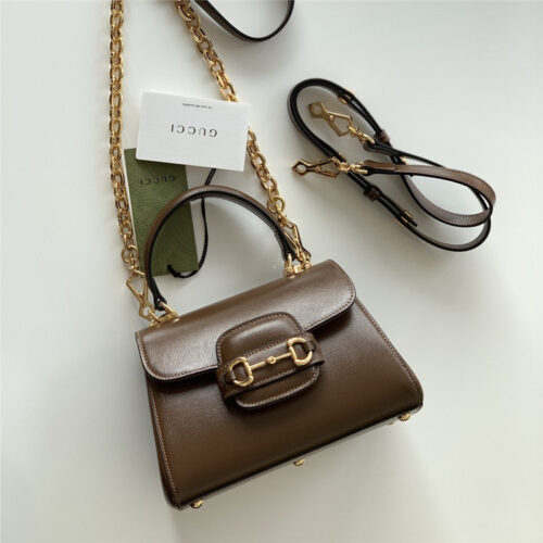 High Quality Luxury Gucci Horsebit 1955 Medium Shoulder Bag – Style 03382 product detail