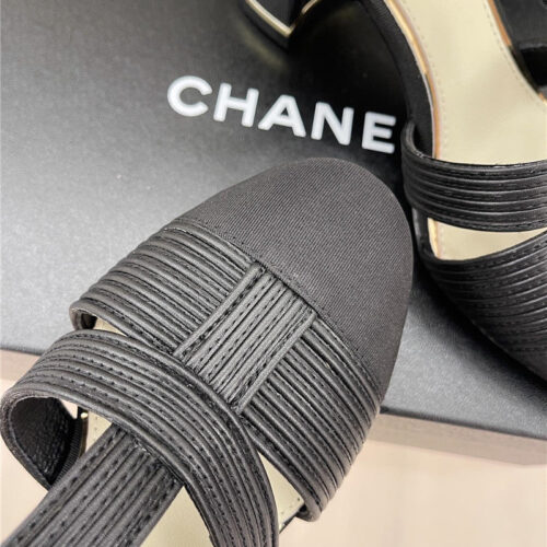 High Quality Luxury Chanel New Most Beautiful Chunky Heel Sandals – Style 11750 product detail