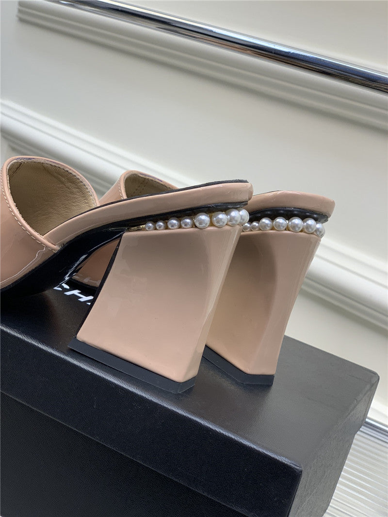 High Quality Luxury Chanel Advanced Handmade High-Heeled Sandals – Style 97254 product detail