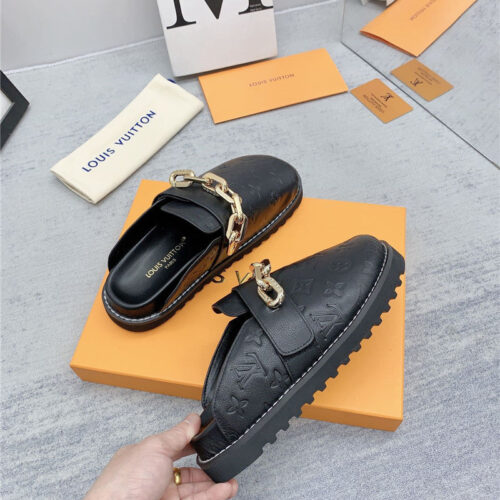 High Quality Luxury Louis Vuitton Early Spring Couple Bag Slippers – Style 20195 product detail