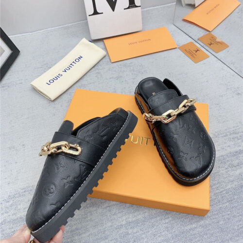 High Quality Luxury Louis Vuitton Early Spring Couple Bag Slippers – Style 20195 product detail