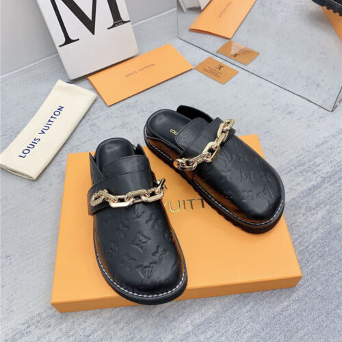 High Quality Luxury Louis Vuitton Early Spring Couple Bag Slippers – Style 20195 product detail