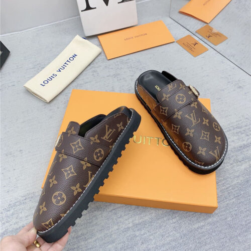 High Quality Luxury Louis Vuitton Early Spring Couple Bag Slippers – Style 87427 alternate view