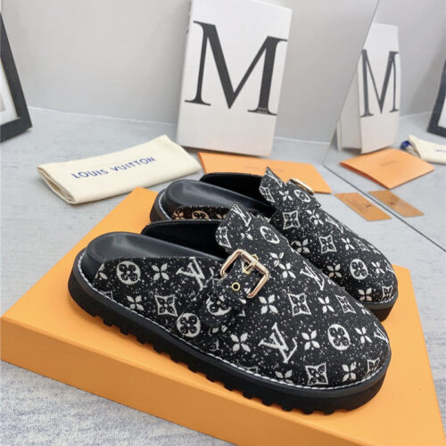High Quality Luxury Louis Vuitton Early Spring Couple Bag Slippers – Style 54659