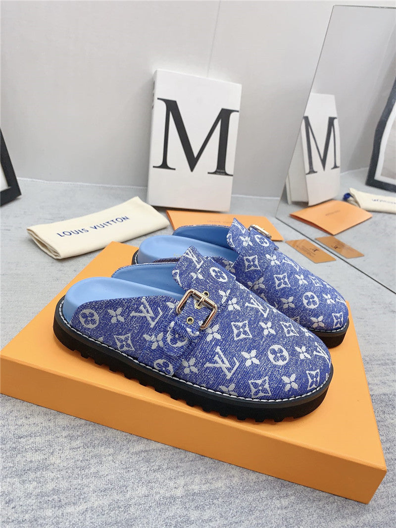 High Quality Luxury Louis Vuitton Early Spring Couple Bag Slippers – Style 89123