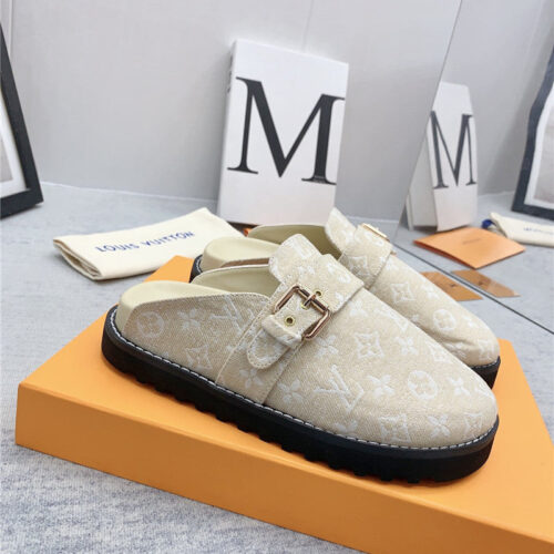 High Quality Luxury Louis Vuitton Early Spring Couple Bag Slippers – Style 56355