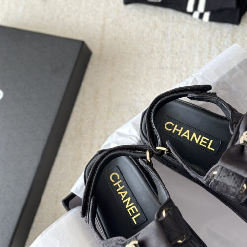 High Quality Luxury Chanel New Bow Velcro Sandals product detail