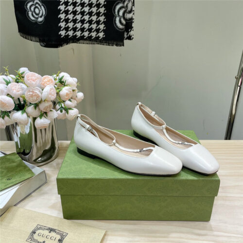 High Quality Luxury Gucci Double G Ballet Flats – Style 03475