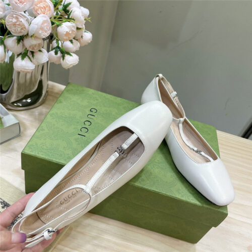 High Quality Luxury Gucci Double G Ballet Flats – Style 03475 product detail