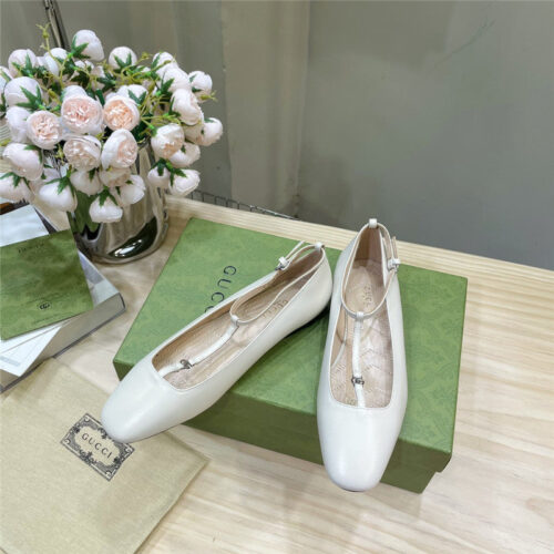 High Quality Luxury Gucci Double G Ballet Flats – Style 03475 product detail