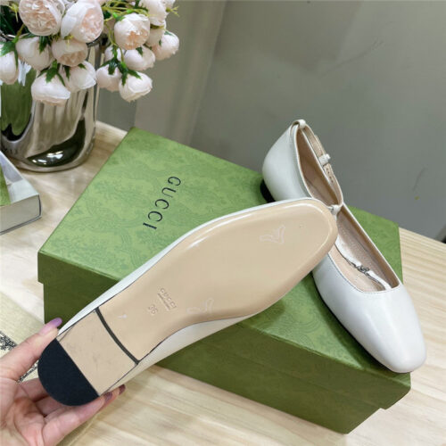 High Quality Luxury Gucci Double G Ballet Flats – Style 03475 product detail