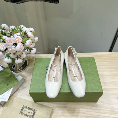 High Quality Luxury Gucci Double G Ballet Flats – Style 03475 product detail