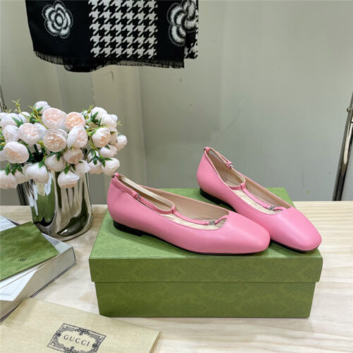 High Quality Luxury Gucci Double G Ballet Flats – Style 37939