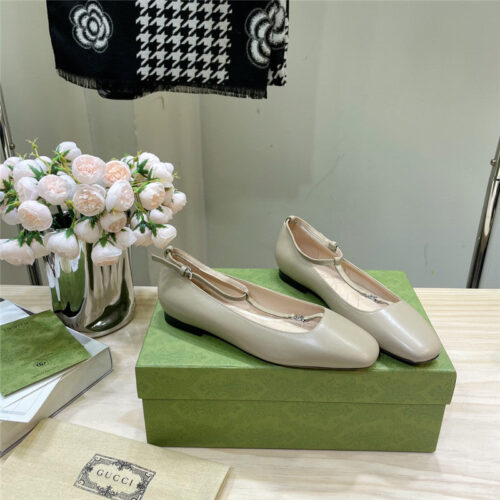 High Quality Luxury Gucci Double G Ballet Flats