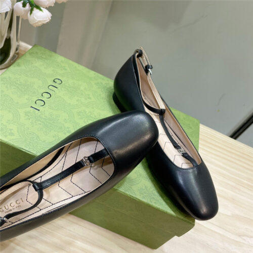 High Quality Luxury Gucci Double G Ballet Flats – Style 72403 alternate view