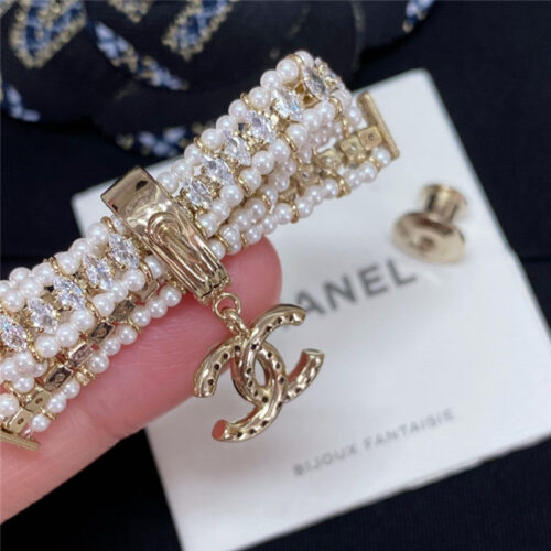 High Quality Luxury Chanel Bead Diamond Bow Brooch product detail